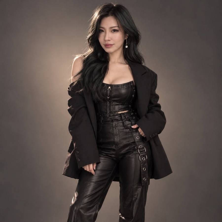 Full-length portrait of Pauline Tan.